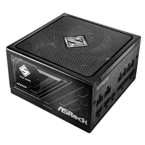 Asrock 750W Steel Legend SL-750G PSU, Fully Modular, 80+ Gold, Cybenetics Platinum & Lambda A+, ATX 3.1, PCIe 5.1 - PC Gear UK