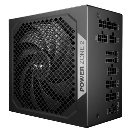 Be Quiet! 750W Power Zone 2 PSU, Fully Modular, 80+ Platinum, Cybenetics Platinum, Semi-Passive Zero-RPM Cooling, ATX 3.1, PCIe 5.1 - PC Gear UK