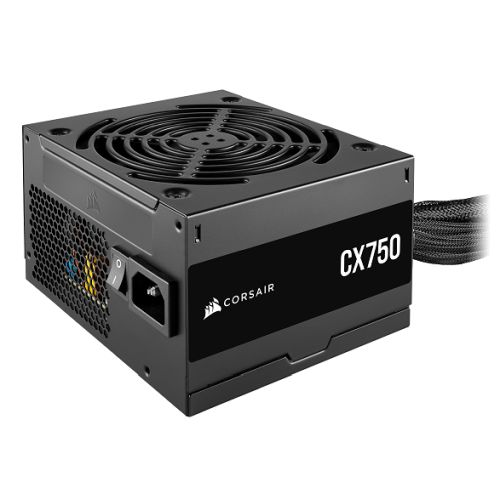 Corsair 750W CX750 PSU, Fully Wired, 80+ Bronze, Thermally Controlled Fan - PC Gear UK