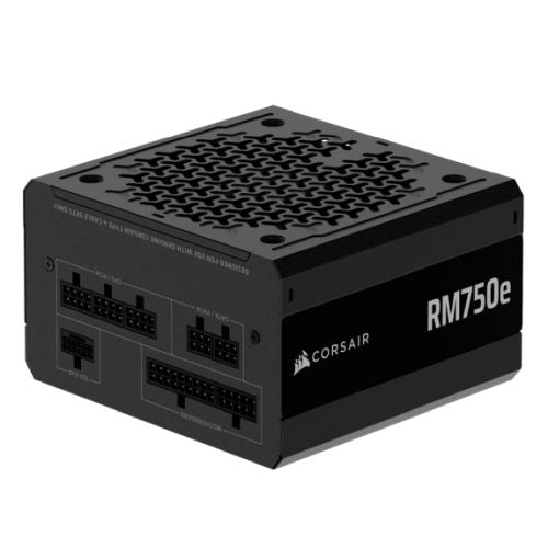Corsair 750W RMe Series RM750e PSU, Fully Modular, Low-Noise, Cybenetics Gold, Zero RPM Mode, ATX 3.1, PCIe 5.1 - PC Gear UK