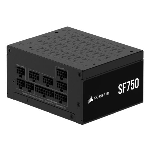 Corsair 750W SF Series SF750 SFX PSU, Fully Modular, 80+ Platinum, Fluid Dynamic Fan, ATX 3.1, PCIe 5.1, SFX-to-ATX Bracket - PC Gear UK