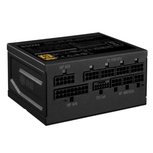 Cooler Master 850W V SFX Gold 850 ATX 3.1 PSU, Fully Modular, FDB Bearing Fan, 80+ Gold, SFX-to-ATX Bracket, PCIe 5.1 - PC Gear UK