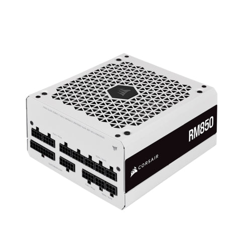 Corsair 850W RM Series RM850 V2 PSU, Rifle Bearing Fan, Fully Modular, 80+ Gold, White - PC Gear UK