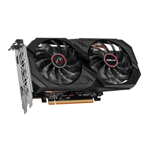 Asrock RX6500 XT Phantom Gaming D 4GB OC, 4GB DDR6, PCIe4, HDMI, DP, 2820MHz Clock, Overclocked - PC Gear UK