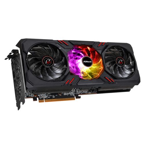 Asrock RX7600 Phantom Gaming 8GB OC, PCIe4, 8GB DDR6, HDMI, 3 DP, 2755MHz Clock, Overclocked, RGB - PC Gear UK