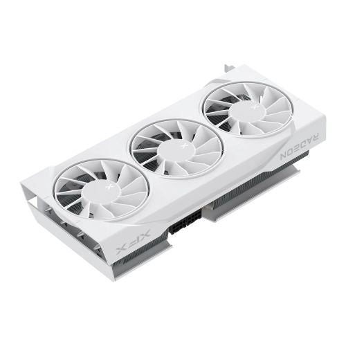 XFX Swift RX9070 OC White Triple 90mm Fan Gaming Edition, PCIe5, 16GB DDR6, HDMI, 3 DP, 2700MHz Clock, Overclocked - PC Gear UK