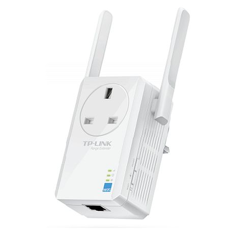 TP-LINK (TL-WA860RE) 300Mbps Wall-Plug Wifi Range Extender, AC Passthrough, 1 LAN - PC Gear UK