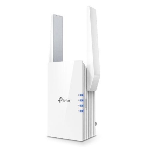 TP-LINK (RE505X) AX1500 (300+1200) Dual Band Wall-Plug Wi-Fi 6 Range Extender, 1 x GB LAN, AP Mode - PC Gear UK
