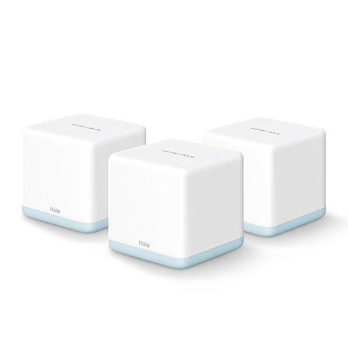 Mercusys (HALO H30 3-Pack) AC1200 Whole-Home Mesh Wi-Fi System, Dual Band, 2x 10/100 LAN on each Unit, AP Mode - PC Gear UK