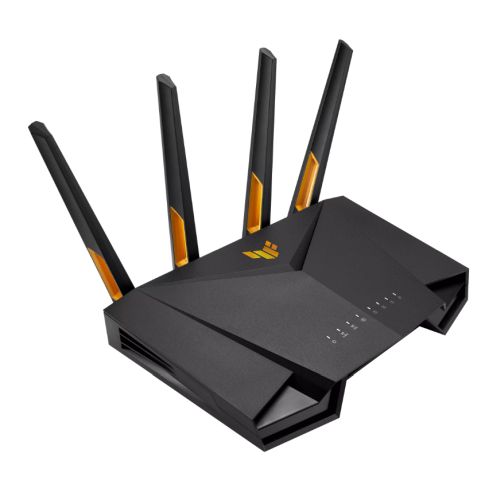 Asus (TUF-AX3000 V2) TUF Gaming AX3000 Dual Band Wi-Fi 6 Router, Mobile Game Mode, 3 Steps Port Forwarding, 2.5G LAN, AiMesh, AiProtection Pro - PC Gear UK