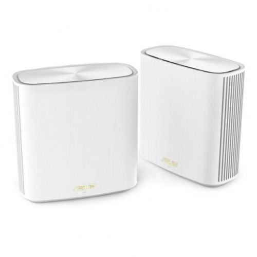 Asus (ZenWiFi XD6S) AX5400 Dual-Band Wi-Fi 6 Routers, 2 Pack, 1x GB LAN, GB WAN, AiMesh Tech, Tri-Core Processor, White - PC Gear UK