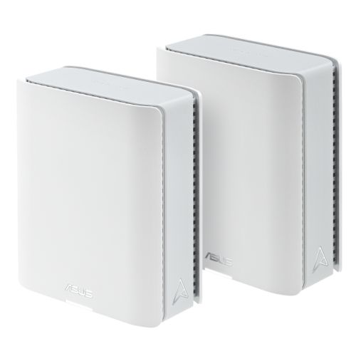 Asus (ZenWiFi BT8) BE14000 Tri-Band Wi-Fi 7 Smart AiMesh Extendable Routers (2 Pack), Up to 5,900 sq.ft, 2x 2.5G Ports, USB, VPN, 3 SSIDs - PC Gear UK