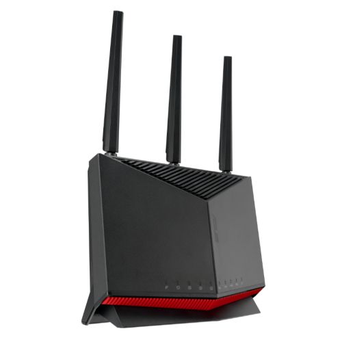 Asus (RT-BE86U) BE6800 Dual Band Wi-Fi 7 Gigabit Router, 10G WAN/LAN, 2.5G Ports, 4K-QAM, MLO, AiMesh, 20G WAN/LAN Capacity - PC Gear UK