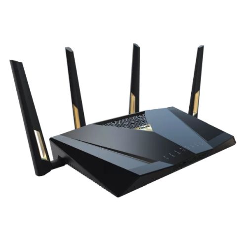 Asus (RT-BE88U) BE7200 Dual Band Wi-Fi 7 AiMesh Extendable Performance Router, 2x 10G Ports, 2.5G Ports, 4K-QAM, MLO, AiMesh - PC Gear UK