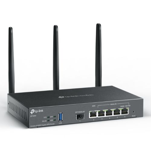 TP-LINK (ER706W) Omada AX3000 Gigabit VPN Wi-Fi Router, Dual Band, 6x GB Ports, USB 3.0, Mesh Technology, Abundant Security Features - PC Gear UK