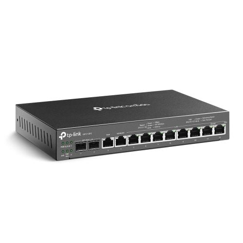 TP-LINK (ER7212PC) Omada 3-in-1 Gigabit VPN Router - Router + PoE Switch + Omada Controller, 12 Ports, Up to 4x WAN - PC Gear UK