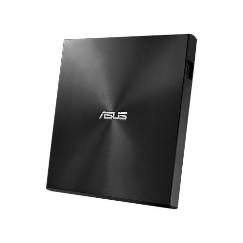 Asus (ZenDrive U9M) External Slimline DVD Re-Writer, USB-A / USB-C, 8x,  M-Disc Support, Cyberlink Power2Go 8, Black - PC Gear UK