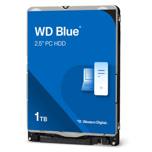 WD 2.5", 1TB, SATA3, Blue Mobile Hard Drive, 5400RPM, 128MB Cache, 7mm, OEM - PC Gear UK
