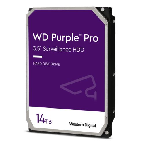 WD 3.5", 14TB, SATA3, Purple Pro Surveillance Hard Drive, 7200RPM, 512MB Cache, OEM - PC Gear UK