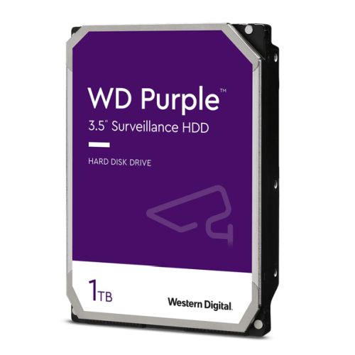 WD 3.5", 1TB, SATA3, Purple Surveillance Hard Drive, 5400RPM, 64MB Cache, OEM - PC Gear UK