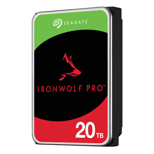 Seagate 3.5", 20TB, SATA3, IronWolf Pro NAS Hard Drive, 7200RPM, 256MB Cache, CMR, OEM - PC Gear UK