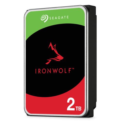 Seagate 3.5", 2TB, SATA3, IronWolf NAS Hard Drive, 5400RPM, 256MB Cache, 8 Drive Bays Supported, OEM - PC Gear UK