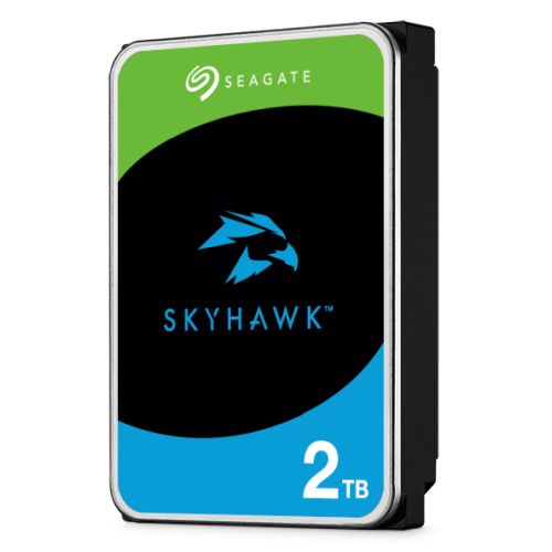 Seagate 3.5", 2TB, SATA3, SkyHawk Surveillance Hard Drive, 256MB Cache, 8 Drive Bays Supported, 24/7, CMR, OEM - PC Gear UK