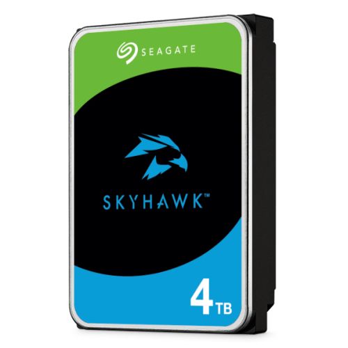 Seagate 3.5", 4TB, SATA3, SkyHawk Surveillance Hard Drive, 256MB Cache, 16 Drive Bays Supported, 24/7, CMR, OEM - PC Gear UK