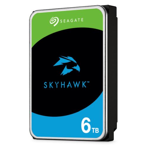 Seagate 3.5", 6TB, SATA3, SkyHawk Surveillance Hard Drive, 256MB Cache, 16 Drive Bays Supported, 24/7, CMR, OEM - PC Gear UK