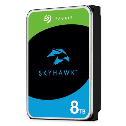 Seagate 3.5", 8TB, SATA3, SkyHawk Surveillance Hard Drive, 256MB Cache, 16 Drive Bays Supported, 24/7, CMR, OEM - PC Gear UK