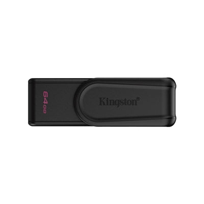 Kingston DataTraveler Exodia S DTXS/64GB USB Flash Drive, 64GB, USB 3.2,Black, Swivel Cap Design