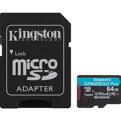 Kingston Canvas Go! Plus 256GB microSDXC, UHS-I U3 V30 A2, 200MB/s