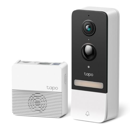 TP-LINK (TAPO D230S1) Smart Battery 2K 5MP Video Doorbell Kit w/ Hub, Night Vision, Ultra-Wide FOV, AI Detection & Notification, Anti-theft - PC Gear UK