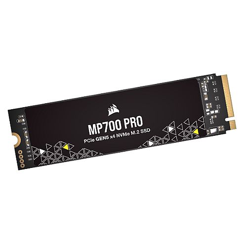 Corsair 1TB MP700 PRO Gen5 M.2 NVMe SSD, M.2 2280, PCIe 5.0, R/W 11.7K/9.6K MB/s, 1.4M/1.5M IOPS - PC Gear UK