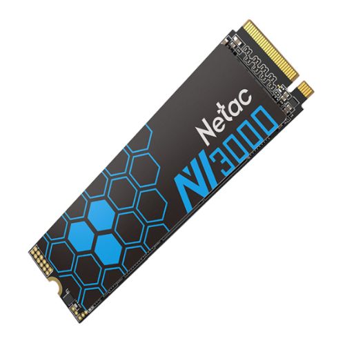 Netac 1TB NV3000 M.2 NVMe SSD, M.2 2280, PCIe3, 3D TLC NAND, R/W 3100/2100 MB/s, 200K/190K IOPS - PC Gear UK