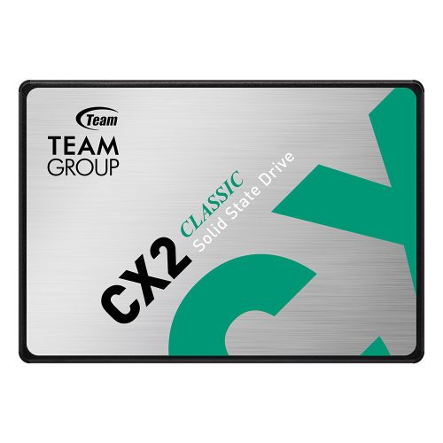 Team 256GB CX2 SSD, 2.5", SATA3, SLC Caching, R/W 520/430 MB/s, 7mm - PC Gear UK