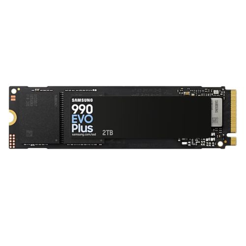 Samsung 2TB 990 EVO PLUS M.2 NVMe Gen4/5 SSD, M.2 2280, PCIe 4.0/5.0 x2, V-NAND, R/W 7250/6300 MB/s, 1000K/1350K IOPS - PC Gear UK