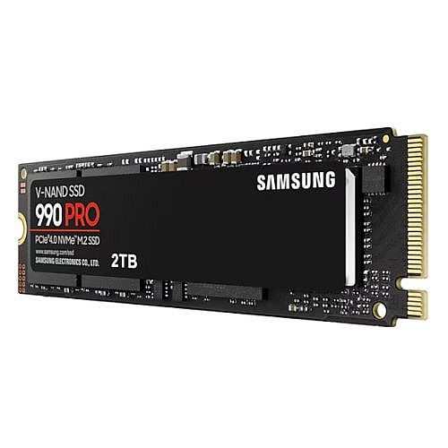 Samsung 2TB 990 PRO M.2 NVMe SSD, M.2 2280, PCIe 4.0, V-NAND, R/W 7450/6900 MB/s, 1400K/1550K IOPS - PC Gear UK