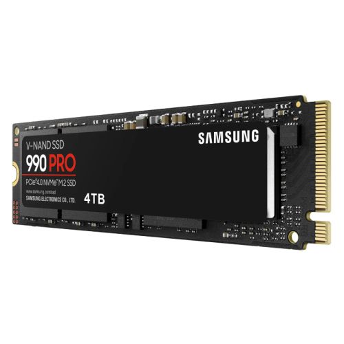 Samsung 4TB 990 PRO M.2 NVMe SSD, M.2 2280, PCIe 4.0, V-NAND, R/W 7450/6900 MB/s, 1600K/1550K IOPS - PC Gear UK
