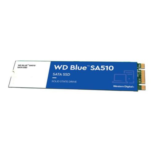 WD 500GB Blue SA510 G3 M.2 SATA SSD, M.2 2280, SATA3, R/W 560/510 MB/s, 90K/82K IOPS - PC Gear UK