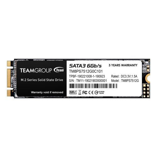 Team 512GB MS30 M.2 SATA SSD, M.2 2280, SATA3, R/W 530/430 MB/s - PC Gear UK