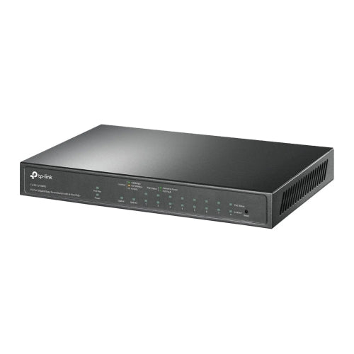 TP-LINK (TL-SG1210MPE) 10-Port Gigabit Easy Smart Switch with 8-Port POE+, 9-Port RJ45 & 1-Port Combo SFP/RJ45 - PC Gear UK