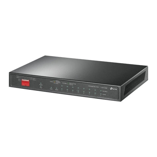 TP-LINK (TL-SG1210MP) 10-Port Gigabit Desktop Switch with 8-Port PoE+, 9-Port RJ45 & 1-Port Combo SFP/RJ45 - PC Gear UK