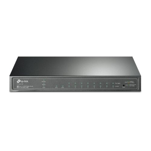 TP-LINK (SG2210P) JetStream 10-Port Gigabit Smart Switch with 8-Port PoE+, 2 SFP Ports, Desktop/Wall Mount - PC Gear UK