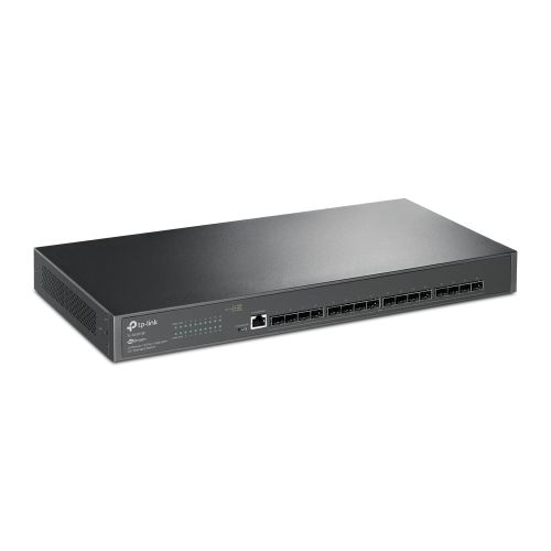 TP-LINK (SX3016F) JetStream 16-Port 10GE SFP+ L2+ Managed Switch, Centralized Management, Dual Redundant PSUs, Rackmountable - PC Gear UK