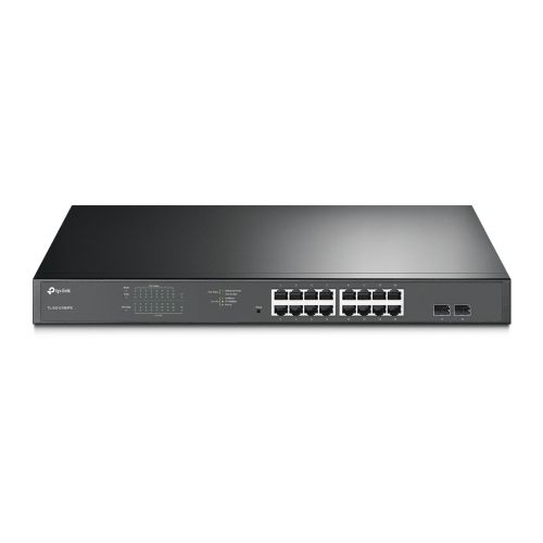 TP-LINK (TL-SG1218MPE) 16-Port Gigabit PoE+ Easy Smart Switch, 2 SFP Ports, Rackmountable - PC Gear UK