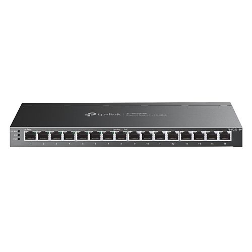 TP-LINK (SG2016P) JetStream 16-Port Gigabit Smart Switch with 8-Port PoE+, Centralized Management - PC Gear UK