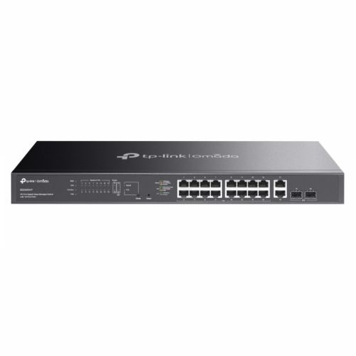 TP-LINK (ES220GMP) Omada 20-Port Gigabit Easy Managed Switch with 16-Port PoE+, 2x GB SFP Ports, 250W Power Budget, Rackmountable - PC Gear UK