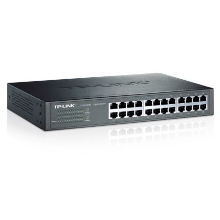 TP-LINK (TL-SG1024D) 24-Port Gigabit Unmanaged  Desktop/Rackmount Switch, Steel Case - PC Gear UK