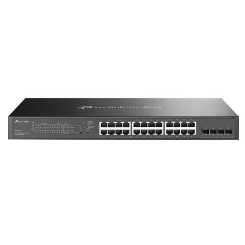 TP-LINK (SG2428LP) Omada 28-Port Gigabit Smart Switch with 16-Port PoE+, 4 GB SFP Slots, Rackmountable - PC Gear UK